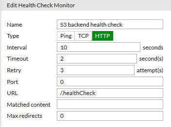 fortigate 6.0 load balancer virtual server