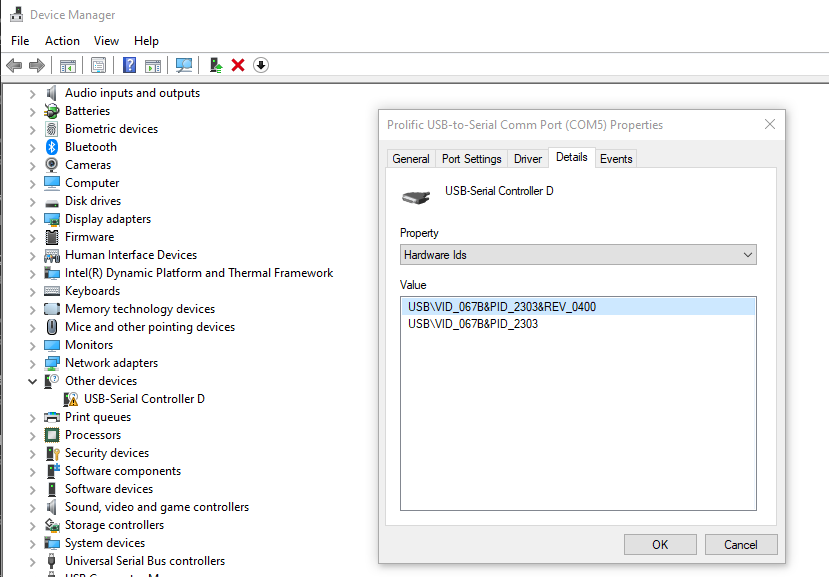 usb serial controller d